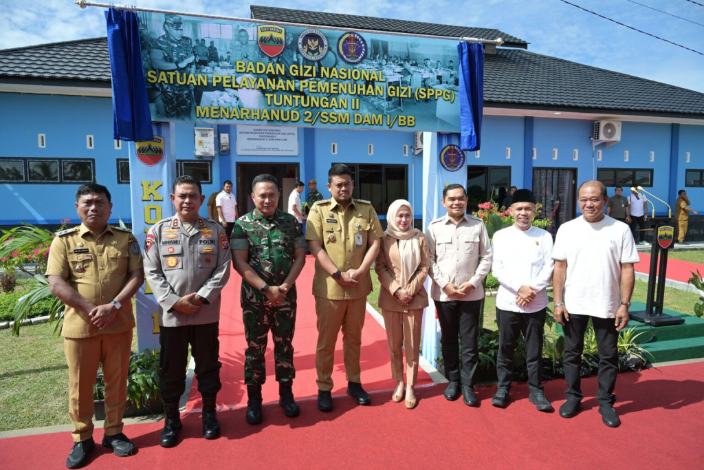 Resmikan SPPG Menarhanud 2/SSM, Bobby Nasution Optimis Sumut Lebihi Target