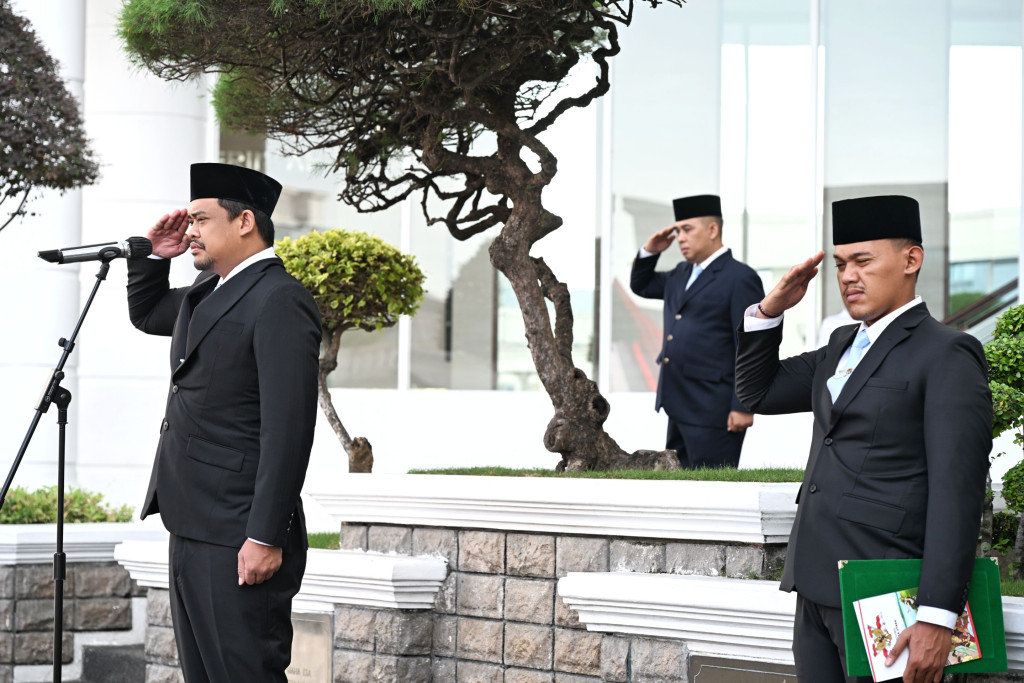 Gubernur Sumut Pimpin Upacara Peringatan Harla Pancasila